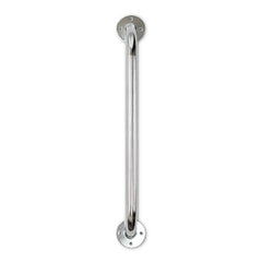 Wall Grab Bar Chrome Finish - Knurled Steel Safety Bar 250 lbs Capacity ADA Compliant