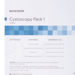 Urology Cystoscopy Drape Pack - Sterile SMS T-Drape with Absorbent Reinforcement