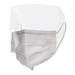 ASTM Level 3 Procedure Mask with Eye Shield - Premium Fluid-Resistant Face Mask with Anti-Fog Protection