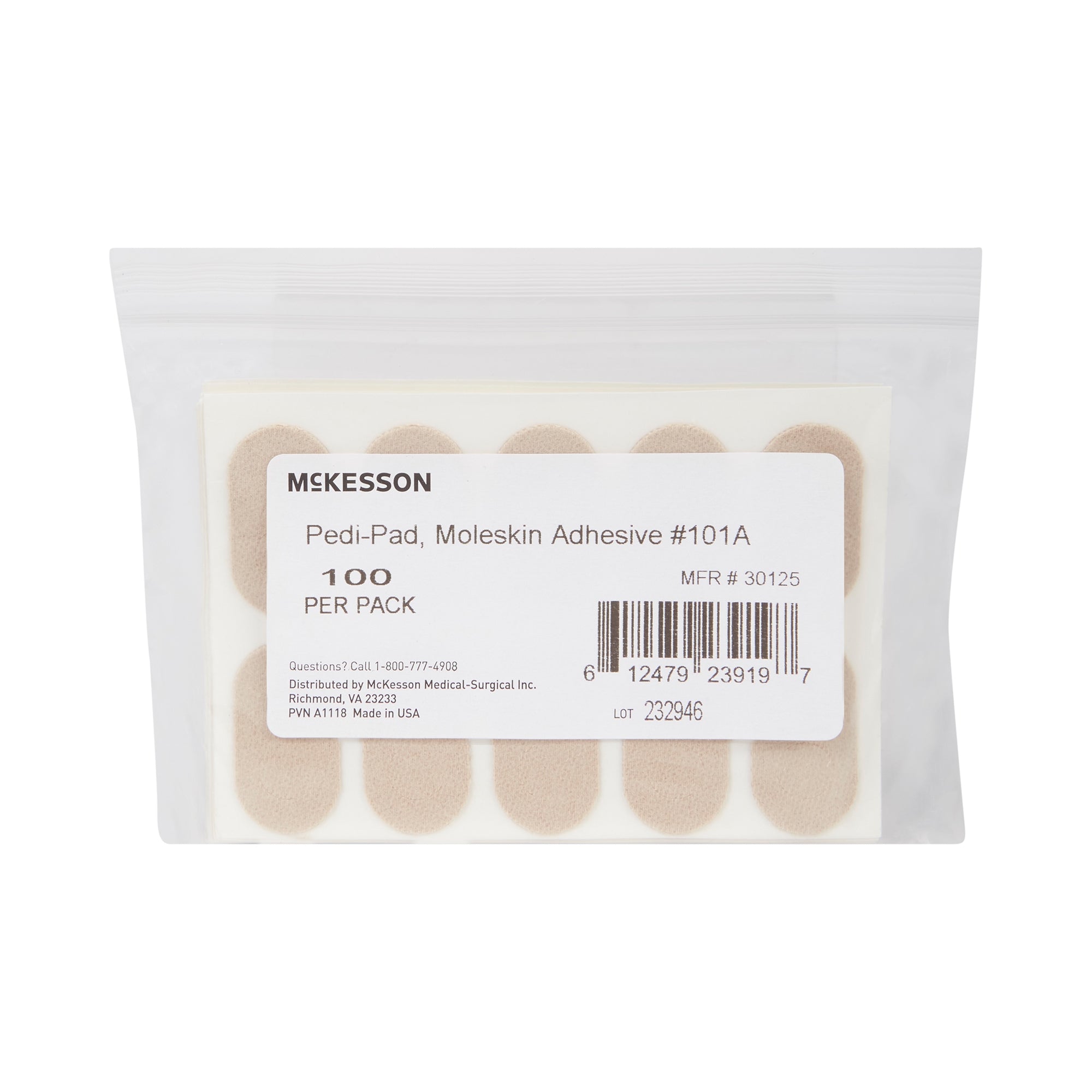 Adhesive Foot Protective Pads - Beige Adult Cushioning Pads for Comfort & Pain Relief