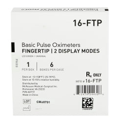 Fingertip Pulse Oximeter - Professional Blood Oxygen Saturation Monitor with LED Display