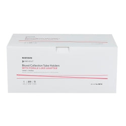 Blood Transfer Device with Female Luer Adapter - Needleless Safety Holder for Vacuum Tubes