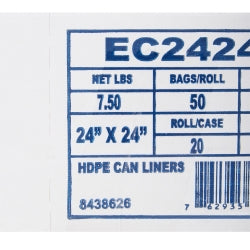 Premium HDPE Clear Trash Bags with Star Seal Bottom - Heavy Duty Coreless Rolls, 1000 Count