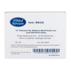McKesson IV Extension Set Without Filter, Small Bore - Sterile Medical Tubing with Luer Lock