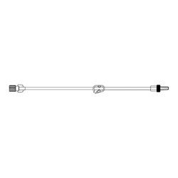 McKesson IV Extension Set Without Filter, Small Bore - Sterile Medical Tubing with Luer Lock