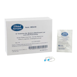 McKesson IV Extension Set Without Filter, Small Bore - Sterile Medical Tubing with Luer Lock
