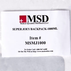 McKesson Feeding Pump Backpack for Kangaroo Joey Enteral Pump - Holds 1000mL Bag with Dual Flush System