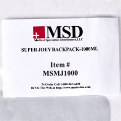 McKesson Feeding Pump Backpack for Kangaroo Joey Enteral Pump - Holds 1000mL Bag with Dual Flush System