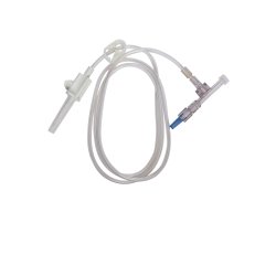 Medical Transfer Set 42 Inch with Dual Check Valve - 7.9mL Syringe Volume (Case of 50)