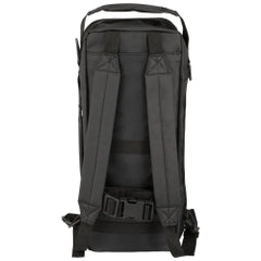 Feeding Pump Backpack - Polyester Enteral Nutrition Carrier with Clear PVC Window, Black