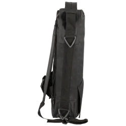 Feeding Pump Backpack - Polyester Enteral Nutrition Carrier with Clear PVC Window, Black
