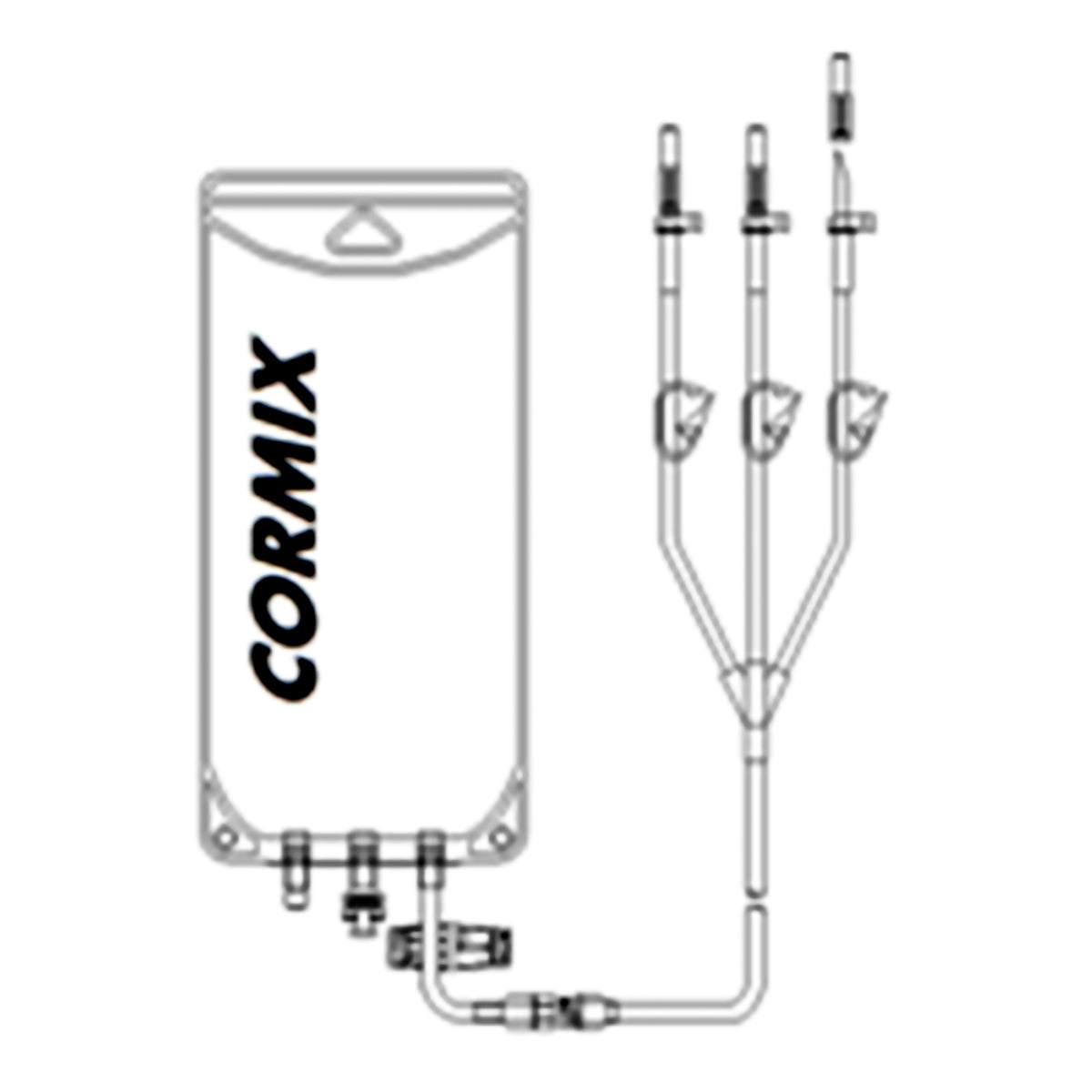 EVA Empty 3 Leg Urine Collection Bag, 3000 mL Capacity with Adjustable Straps