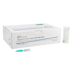 Safety Blood Collection Needles with Tube Holder - 21G/22G Multi-Sample Venipuncture Needles with Hinged Shield