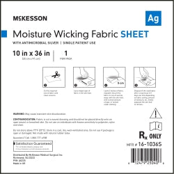 Silver Antimicrobial Moisture Wicking Fabric Dressing Sheet - Medical Grade Skin Protection