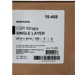 Medical Sterilization Wrap - Blue Single Layer, Non-Woven CSR Wrap for Steam & EO Sterilization