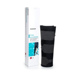 Knee Immobilizer Brace, Universal Left/Right, Black - Multiple Lengths Available