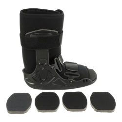 McKesson Low-Top Walker Boot - Black, Hook and Loop Closure, Universal Left/Right Foot (155-79-95505)