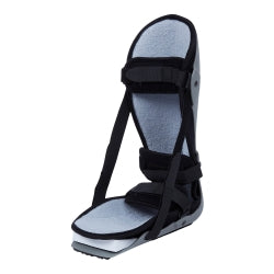 McKesson Plantar Fasciitis Night Splint - Boot Style with Hook and Loop Closure, Gray-Black
