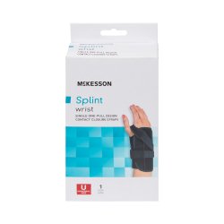 Medline Universal Wrist and Forearm Splints - Plush Foam Support Brace with Aluminum Stay (Right/Left)