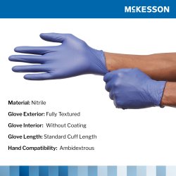 Low-Derma Nitrile Exam Gloves - Fentanyl Resistant, Powder-Free, Latex-Free Protection