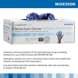 Low-Derma Nitrile Exam Gloves with Fentanyl Protection - Powder-Free, Latex-Free Medical Grade