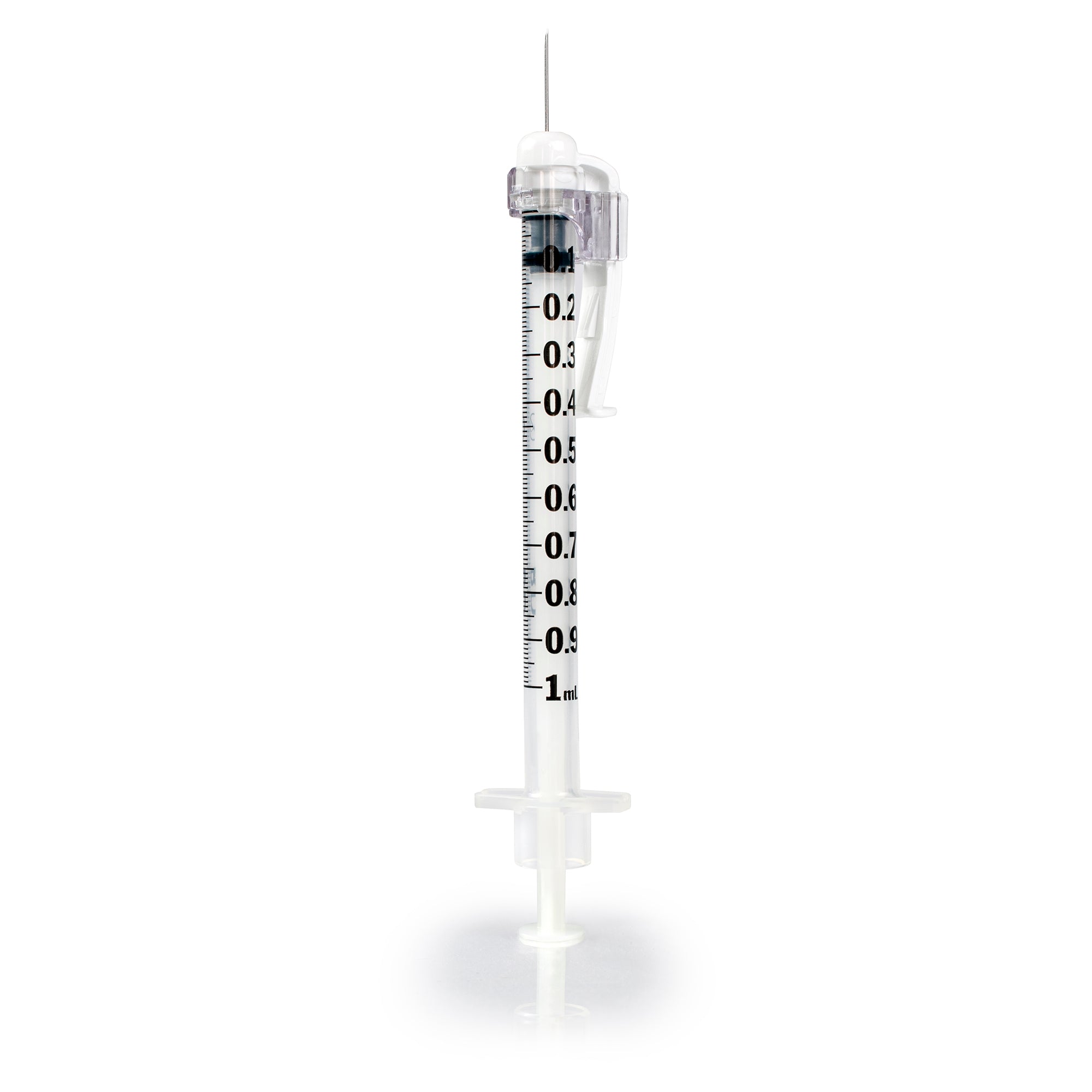 Tuberculin Syringe with Safety Needle 1cc 27G - Glide Safety Mechanism for Precise Medication Delivery
