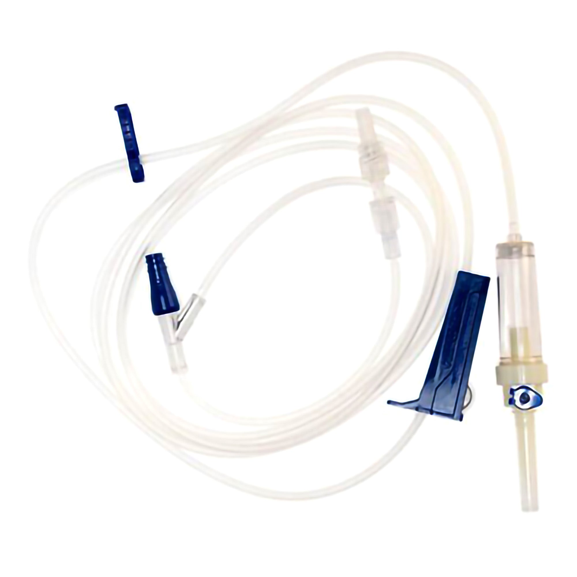 IV Pump Set 102 Inch Tubing - Sterile DEHP-Free with Needle-Free Port - Box of 50