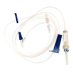 IV Pump Set 102 Inch Tubing - Sterile DEHP-Free with Needle-Free Port - Box of 50