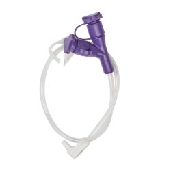 McKesson ENFit Y-Port Enteral Extension Set - Right Angle Connector, ISO 80369-3, 12 Inch, Non-Sterile