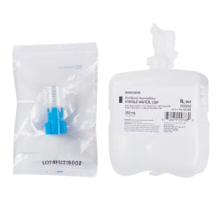 Prefilled Humidifier Bottle with Sterile Water 350mL - Universal Oxygen Concentrator Adapter