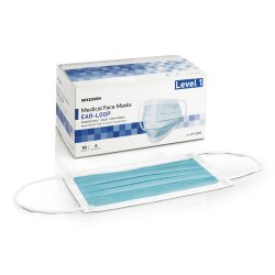 ASTM Level 1 Earloop Procedure Mask - 3-Layer Disposable Face Masks with Adjustable Nose Bridge