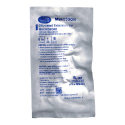 IV Extension Set Macro Bore - Bifurcated, Sterile, Luer Lock, Back Check Valve, DEHP-Free