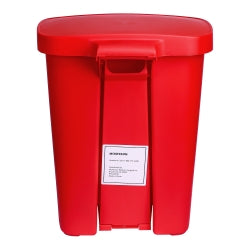 Professional Medical Waste Can - 32 Quart Rectangular Step-On Trash Receptacle