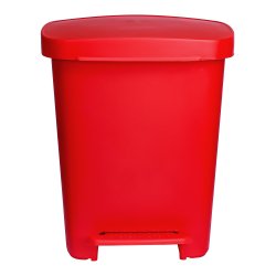 Professional Medical Waste Can - 32 Quart Rectangular Step-On Trash Receptacle