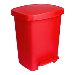 Professional Medical Waste Can - 32 Quart Rectangular Step-On Trash Receptacle