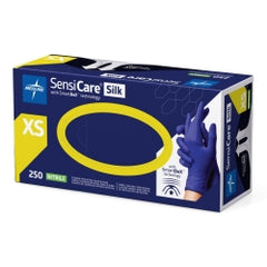 SensiCare Silk Nitrile Exam Gloves with SmartBoX Technology - Powder-Free Chemotherapy Gloves (XS-XL)