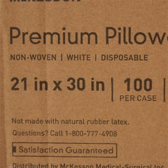 McKesson Standard Disposable Pillowcase - Deluxe Non-Woven, 21 x 30 Inch, White (100/Case)