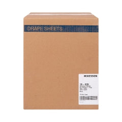 Disposable Stretcher Sheet Blue 40 x 90 Inch - Deluxe Polyback Airlaid, Latex-Free (Case of 25)