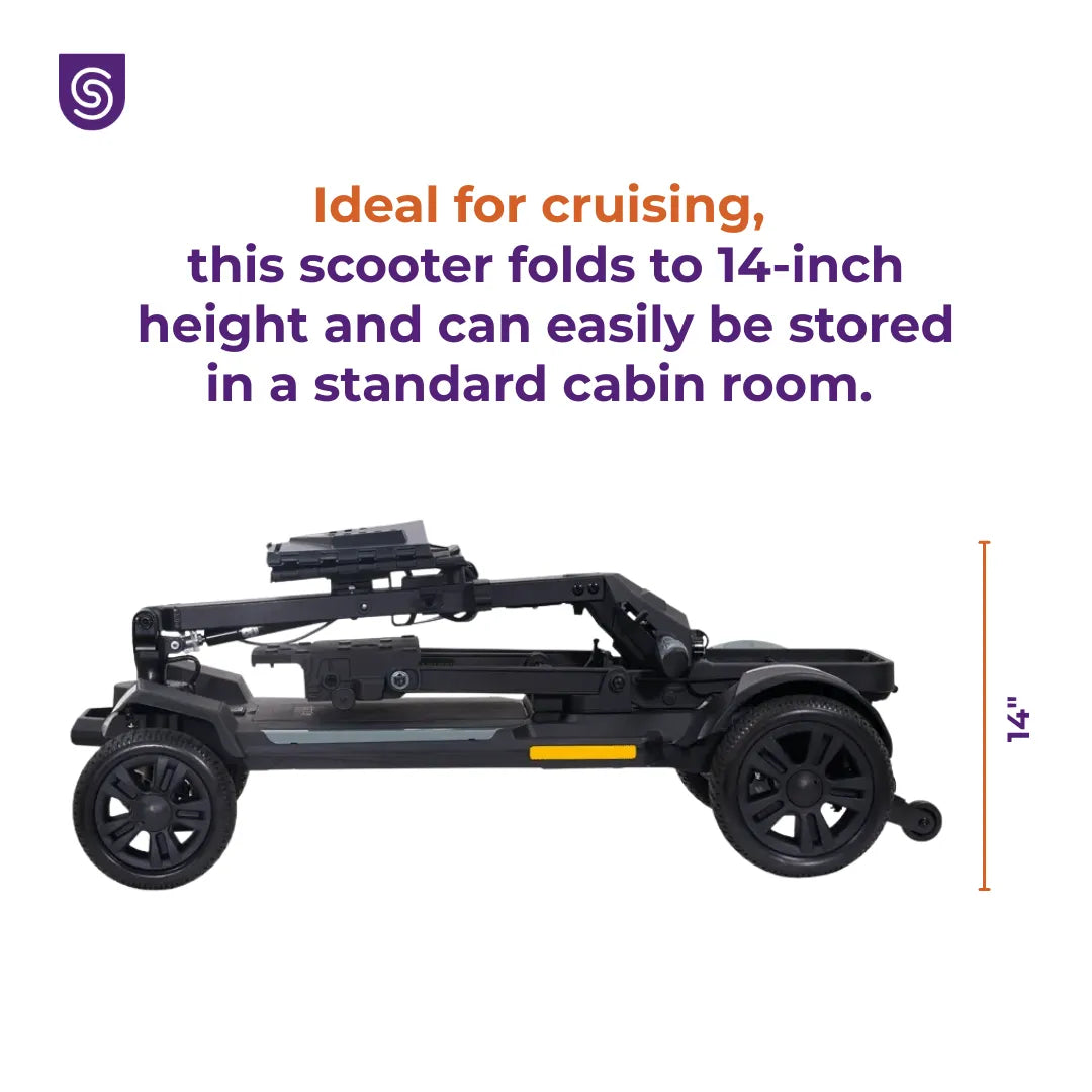 Buzzaround Carry On HD Folding Mobility Scooter - 400 lb Capacity, 22 Mile Range, Travel-Friendly