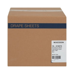 General Purpose Medical Drape Sheet - Blue 40" x 48" Tissue/Poly/Tissue - Non-Sterile (Case of 50)