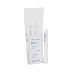 Professional Diagnostic Penlight with Cobalt Blue Filter - Disposable, Bright LED - White