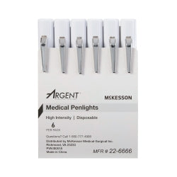 Disposable Medical Penlight White LED - Professional Grade Diagnostic Tool, 4.5 Inch (Pack of 6)