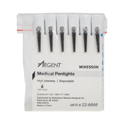 Disposable Medical Penlight White LED - Professional Grade Diagnostic Tool, 4.5 Inch (Pack of 6)