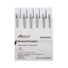 Disposable Medical Penlight White LED - Professional Grade Diagnostic Tool, 4.5 Inch (Pack of 6)
