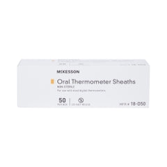 Disposable Thermometer Sheaths for Digital Thermometers - Film & Paper Protective Covers (Case of 5000)