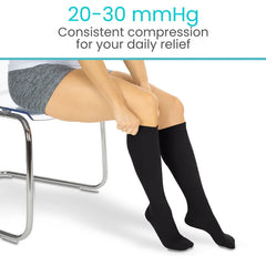 Knee High Graduated Compression Stockings 20-30mmHg