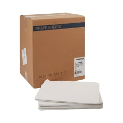 McKesson General Purpose Exam Drape - 2-Ply Tissue, 40x48 Inch, White, Pebble-Embossed Pattern, Latex-Free