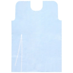 Disposable Patient Exam Gown - Tissue/Poly/Tissue, 30 x 42 Inch with Waist Belt