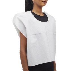 Exam Cape 30 x 21 Inch White Tissue/Poly/Tissue - Disposable Patient Drape