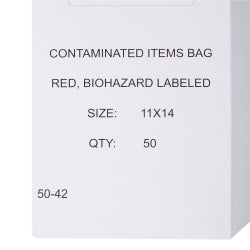 Red Infectious Waste Bags 11 x 14 Inch - Heavy Duty Biohazard Disposal Bags 1-6 Gallon